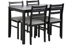 AC Design Esstisch-Set Alicante Schwarz