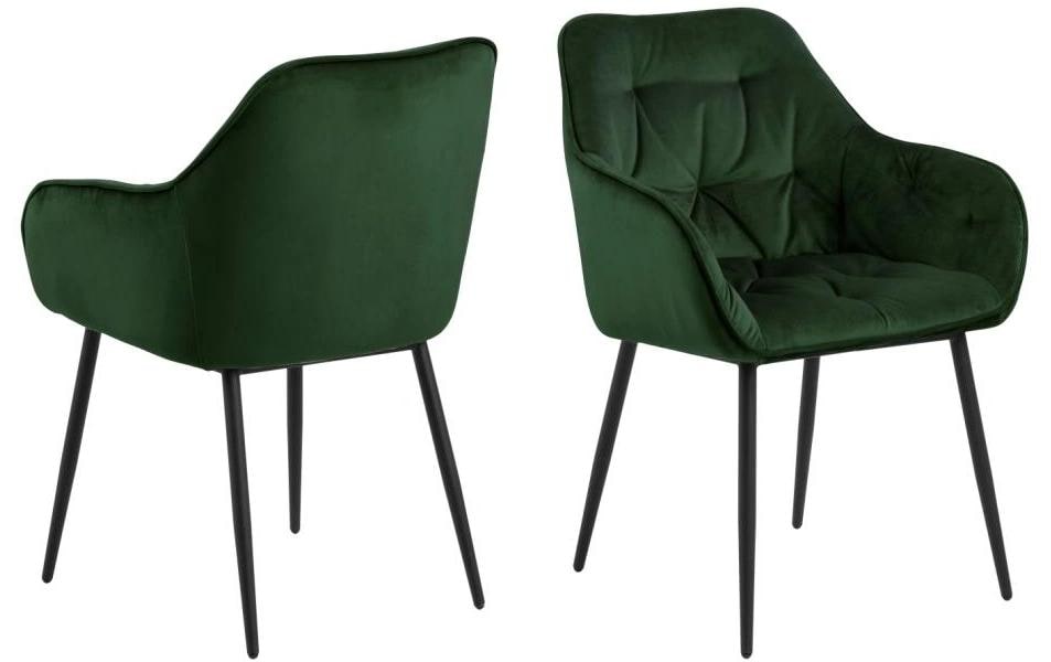 AC Design Stuhl Brooke, 2 Stück Forest Green