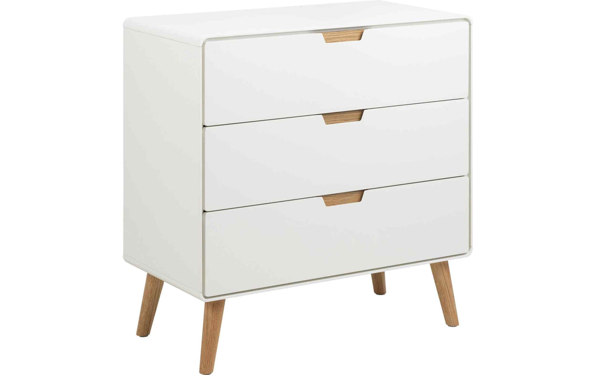 Kommode Lowell – Weiss, 80 × 80 × 40 cm