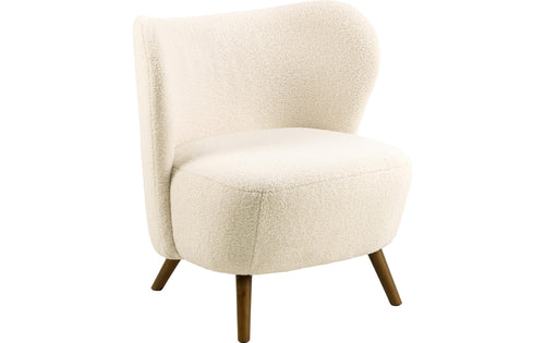 AC Design Sessel Crosby Holz/Textil, Cream