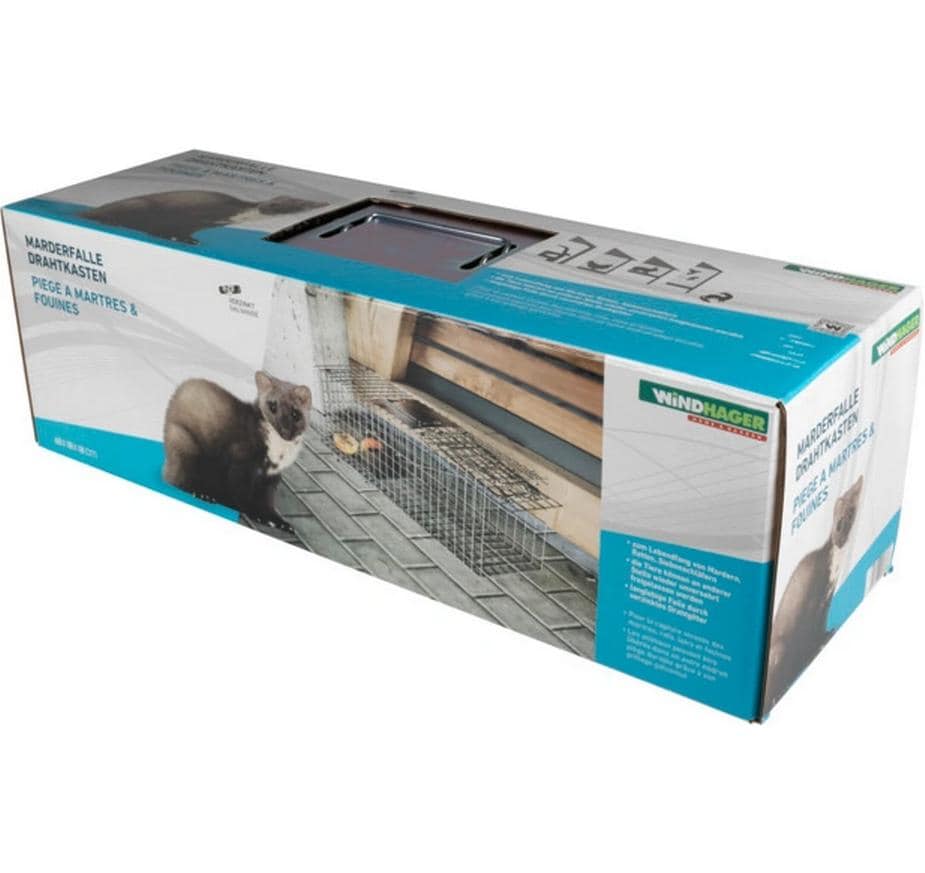 Windhager Marderfalle 60x18x20cm verzinkt Marder Lebend Falle