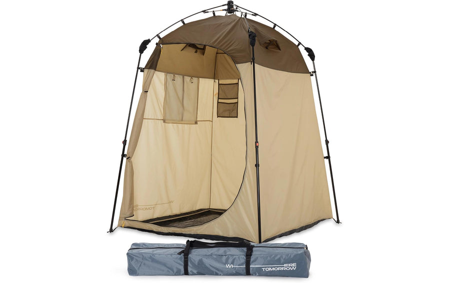 Where Tomorrow Duschzelt Pop Up aus Polyester in Braun 120x120x210 cm Sport & Freizeit > Camping > Zelte Where tomorrow