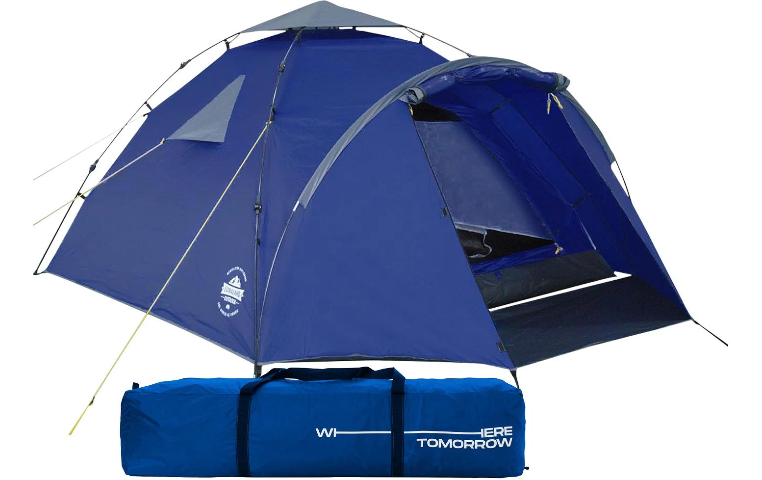 Where Tomorrow Pop-Up Zelt Blau wetterfest für drei Personen Sport & Freizeit > Camping > Zelte Where tomorrow