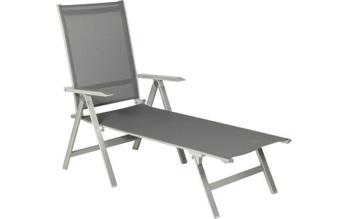 Acamp Liegestuhl Urban Platin klappbar grau leichtgewicht Garteneinrichtung Acamp