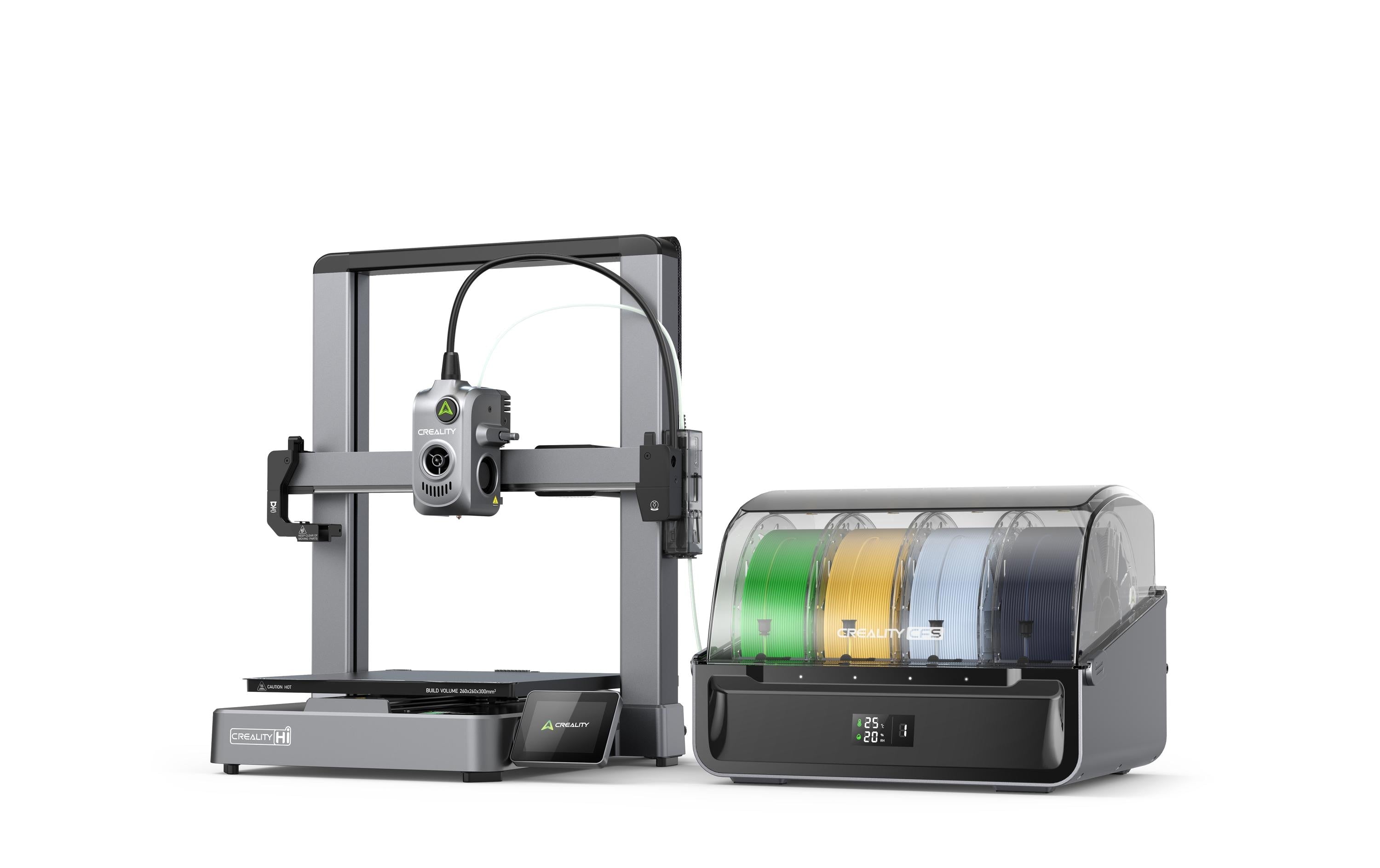 Creality 3D Drucker Hi und CFS Kombo Inklusive CFS für Mehrfarbenprint