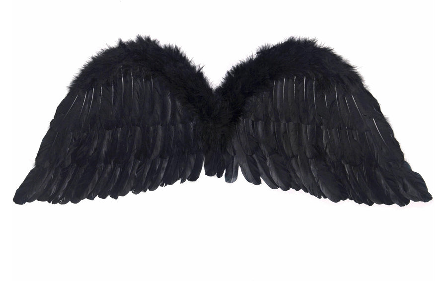 Partydeco Partyaccessoire Engelsflügel 75 x 45 cm, Schwarz