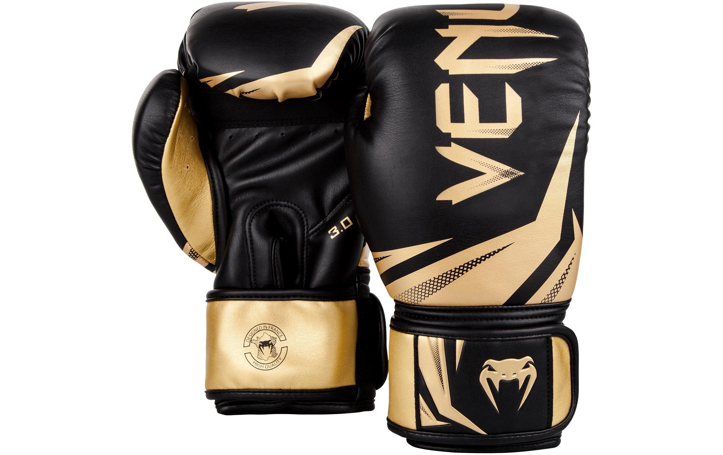 Venum Challenger 3.0 Boxing Gloves Schwarz/Gold, 16 oz