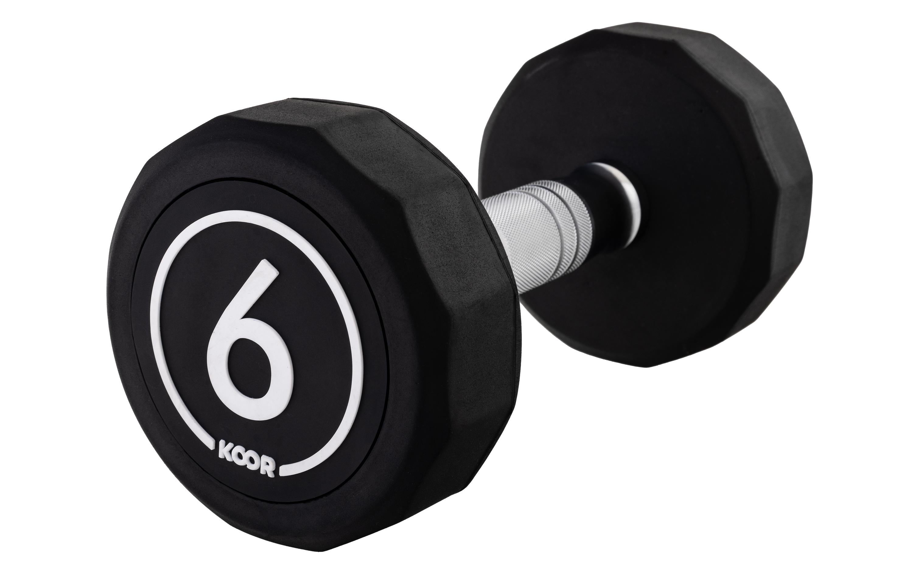 KOOR Kurzhantel 6 kg, Schwarz