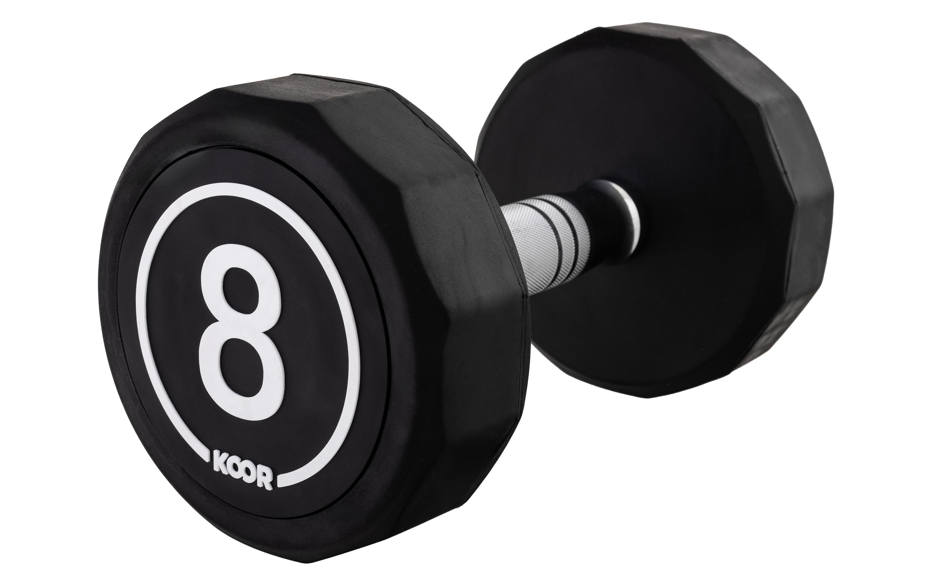 KOOR Kurzhantel 8 kg, Schwarz