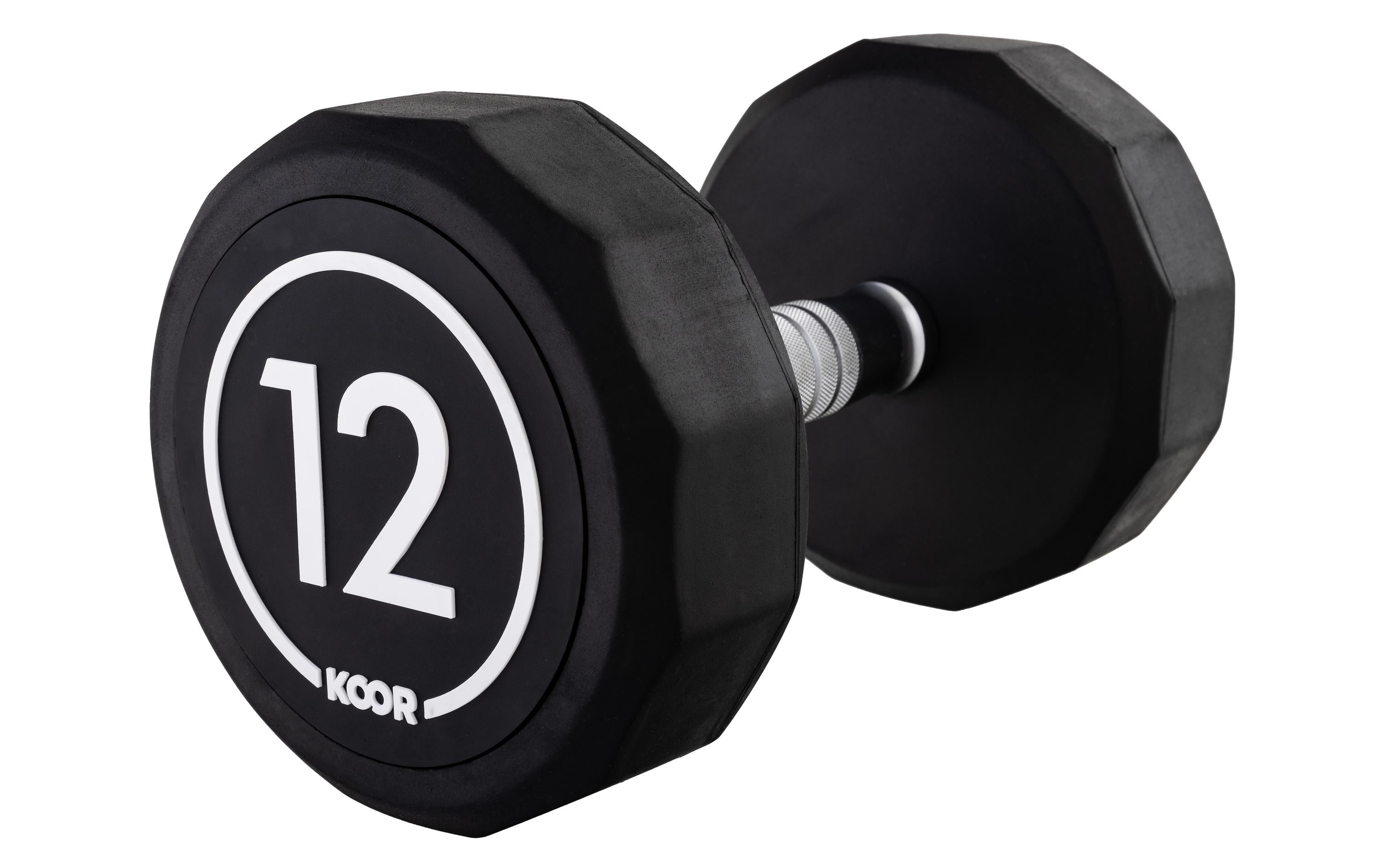 KOOR Kurzhantel 12 kg, Schwarz
