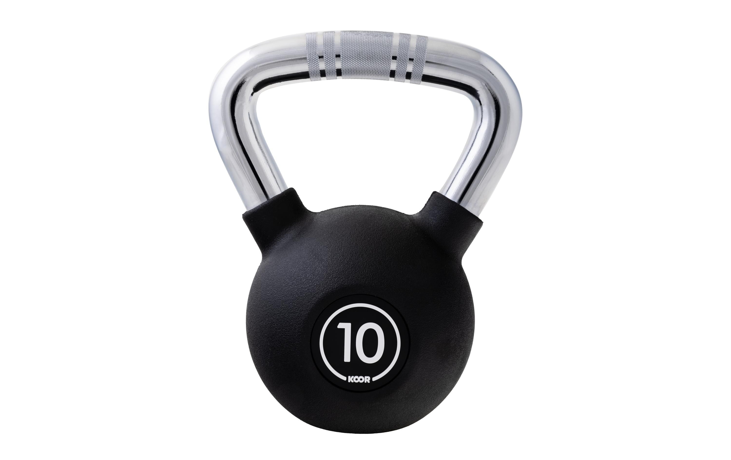 KOOR Kettlebell 10 kg, Schwarz