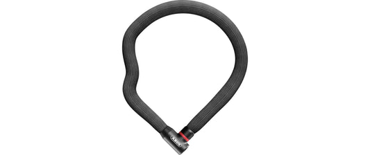 Abus Goose Lock 4204K/85 Kettenschloss in Schwarz mit flexiblem, textilummanteltem Bügel