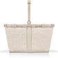 Reisenthel Carrybag XS Mini mit cremefarbenem Teddyfell und kurzem Griff