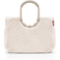Reisenthel Einkaufskorb Loopshopper L aus cremefarbenem Teddyfell