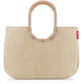 Reisenthel Einkaufskorb Loopshopper L in Beige mit feinen Streifen