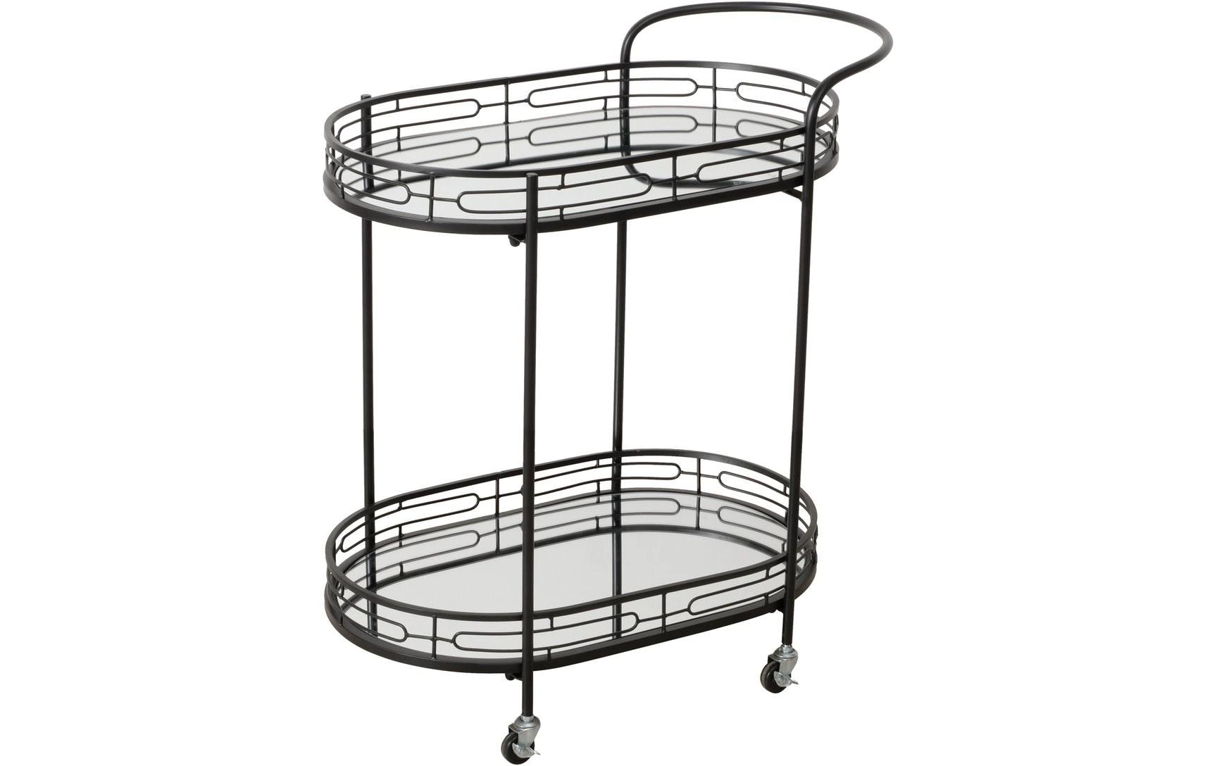 Boltze Servierwagen Thilo 71 x 42 x 78 cm, Schwarz