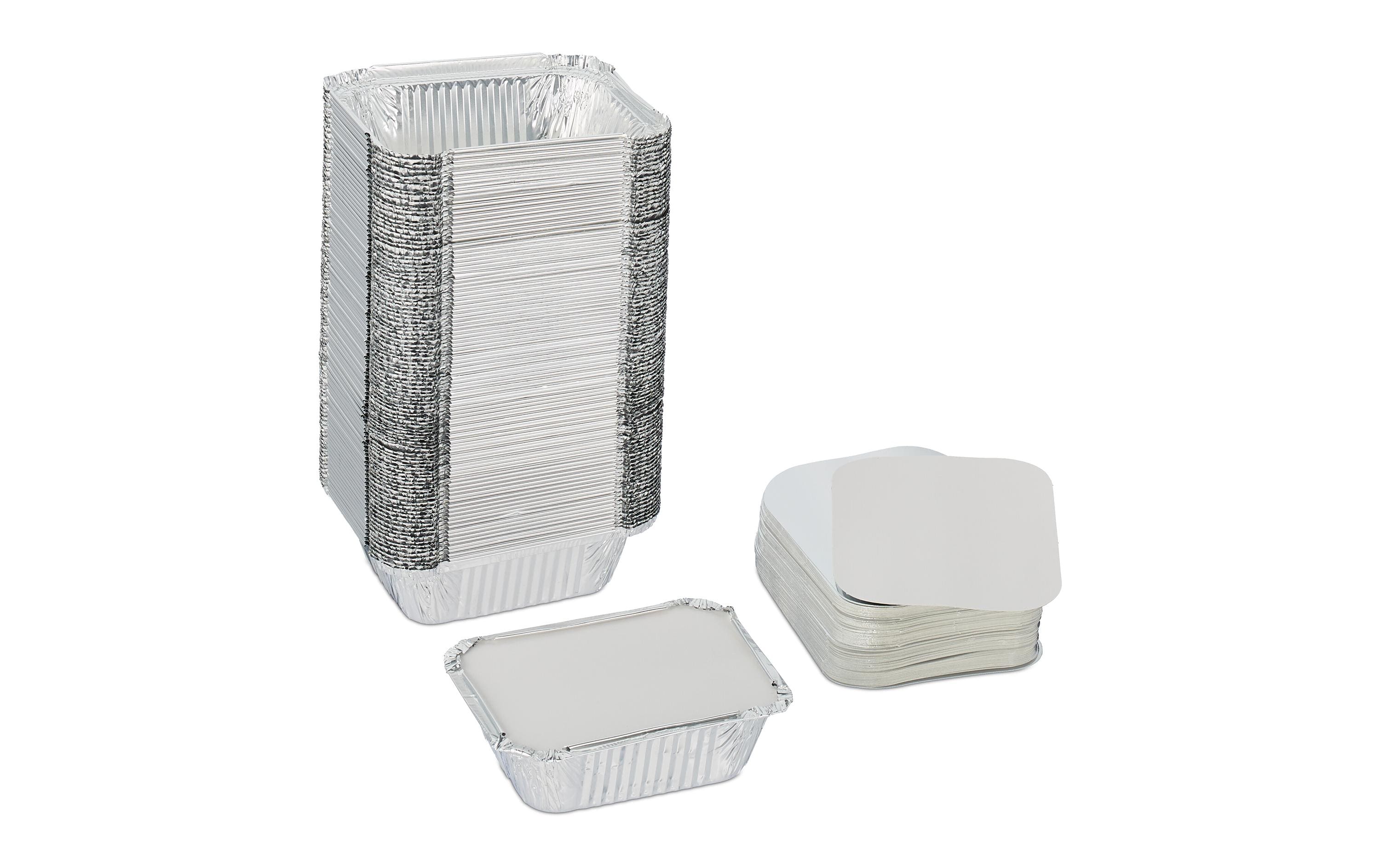 relaxdays Grillschale 100er Set Masse H x B x T: ca. 4 x 13 x 10 cm