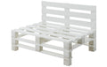 COCON Palettensofa Weiss Fichte/Tanne wasserabweisend 120x50/86x80cm Garteneinrichtung COCON