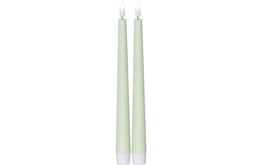 LED Dinner Kerze 2er Pack Candy Mit Timerfunktion