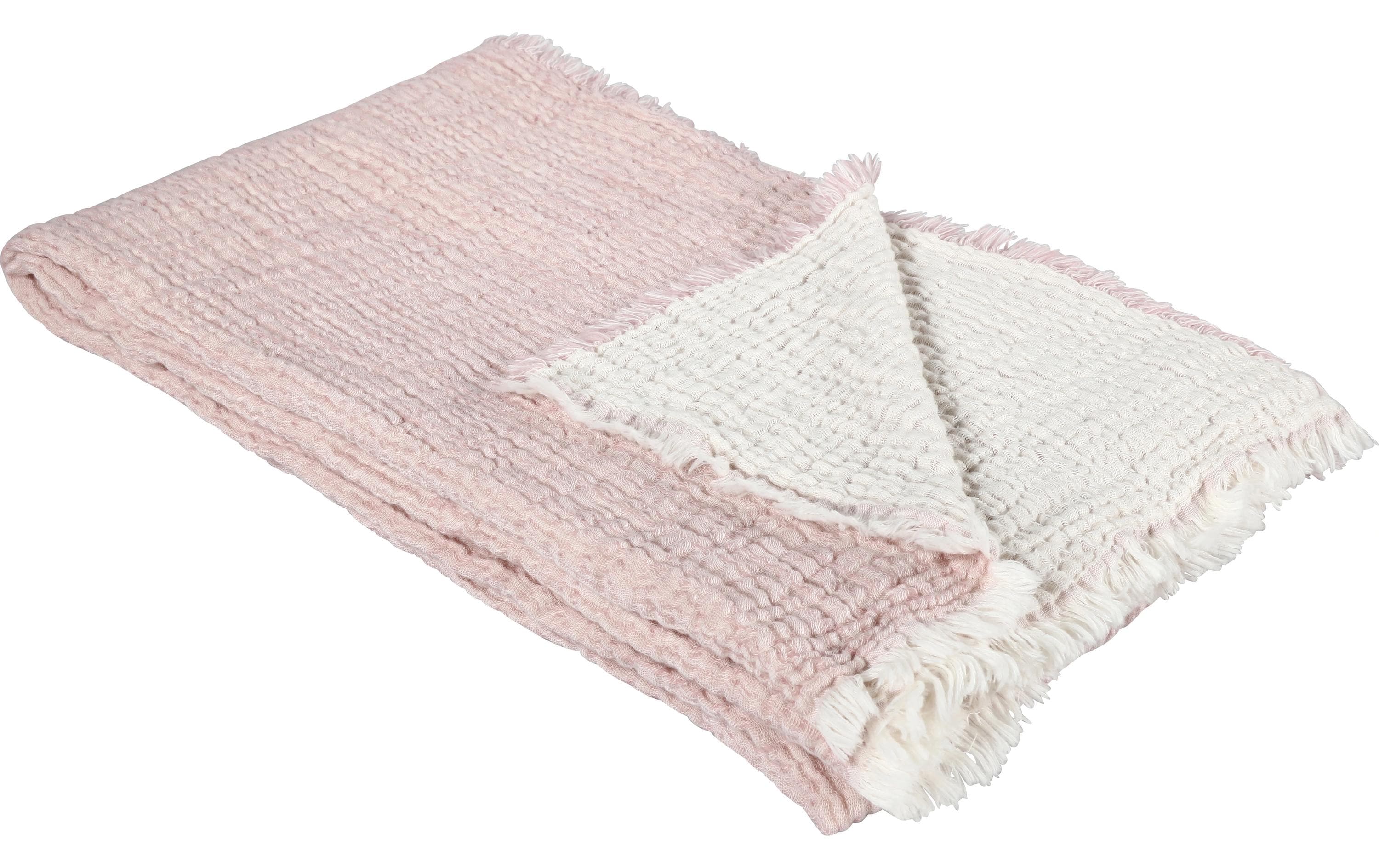 Eskimo, Decke Artemis 140 x 210 cm, Rose 100% Baumwolle, waschbar 30 Grad