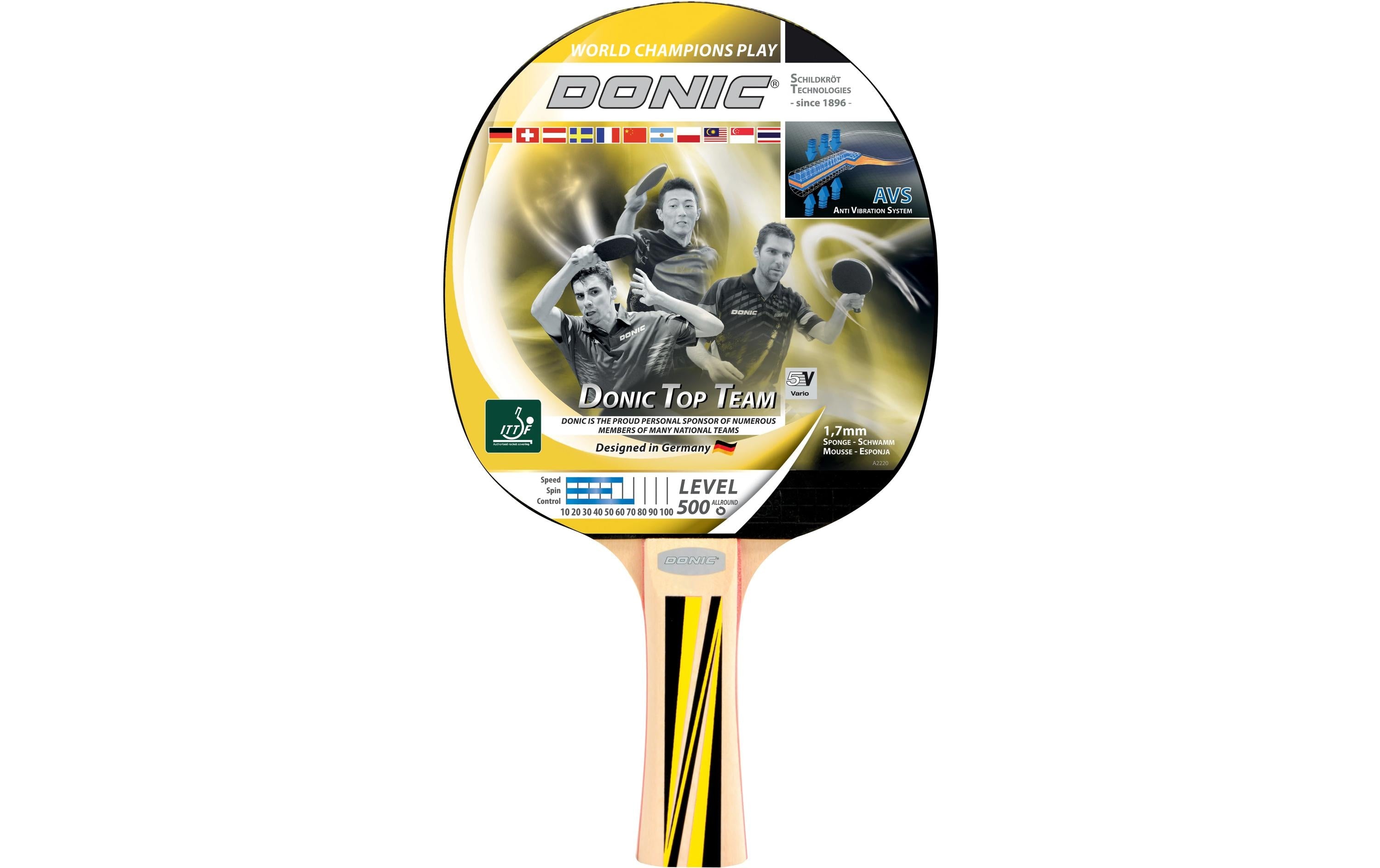 DONIC Schildkröt Tischtennisschläger Top Team 500