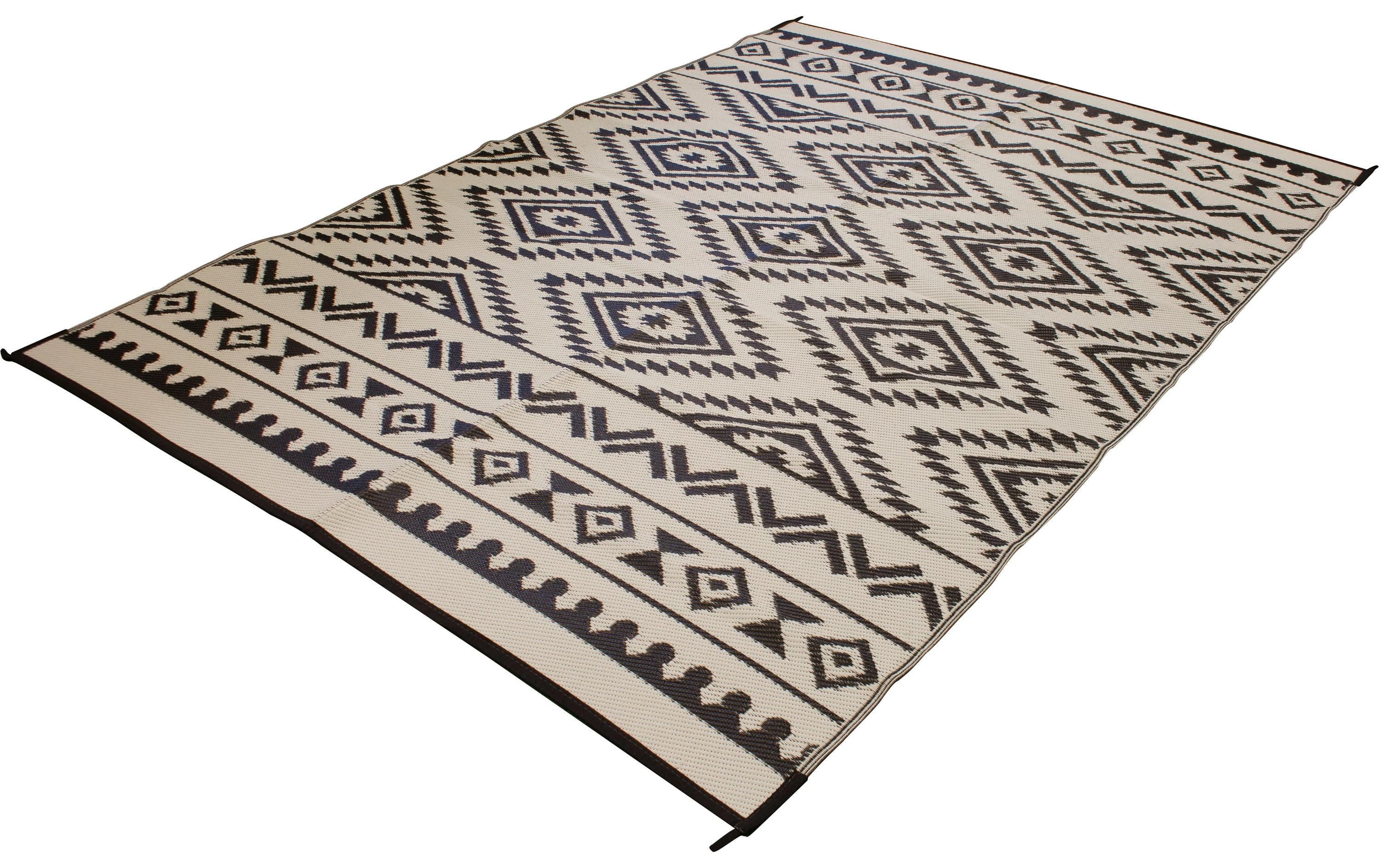 Eurotrail Zeltteppich Patio Mat 250 x 400 Schwarz/Weiss