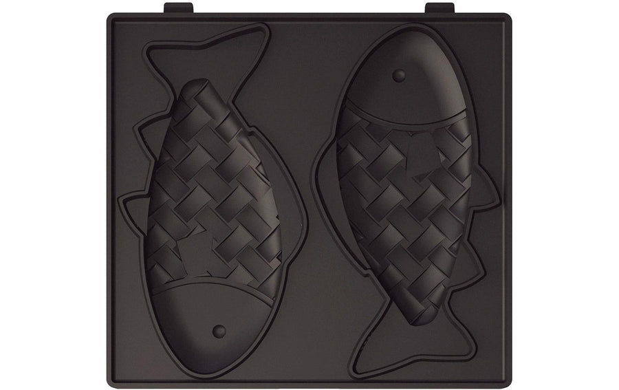 Create Platten Waffeleisen-Platte Metall Fischform 2in1 Compact Grills & Feuerstellen Create