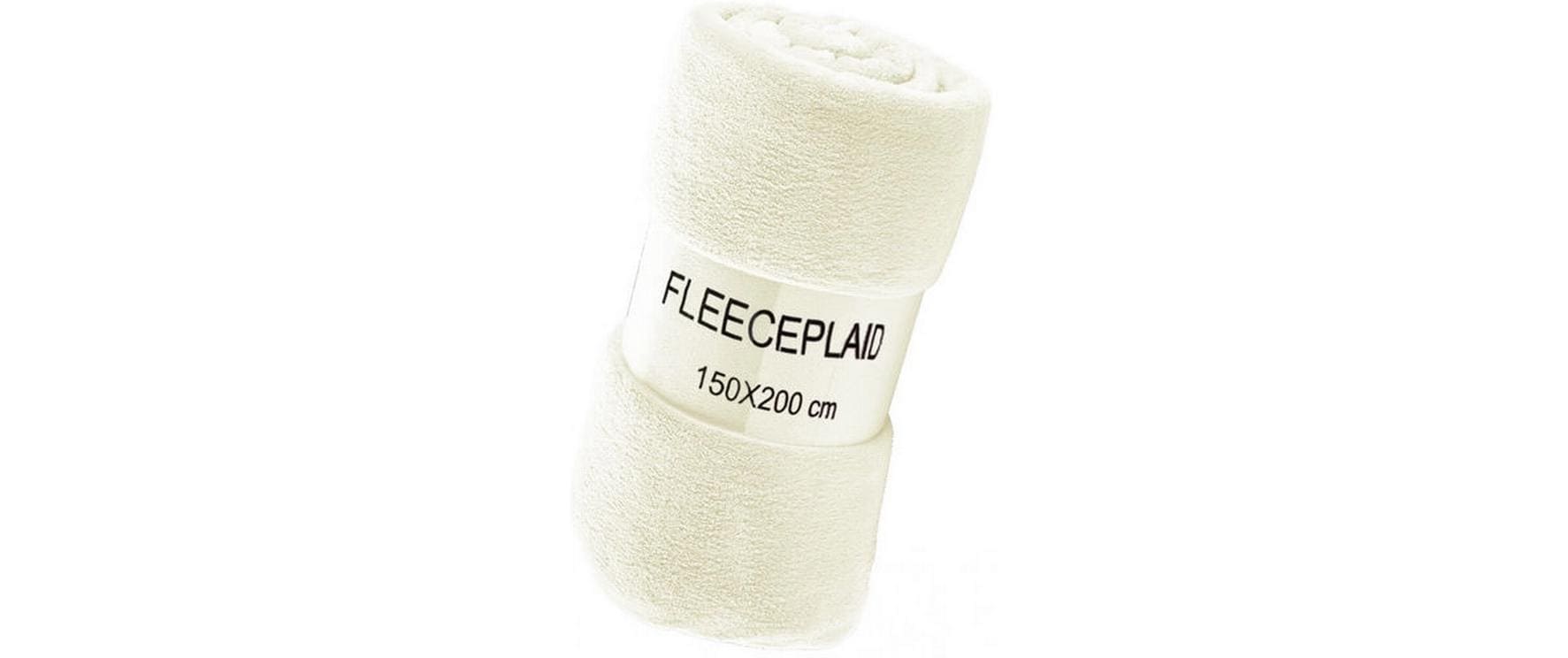 Flair, Decke Coral 150 x 200 cm, Wollweiss 100% Polyester