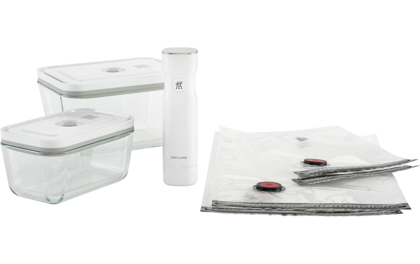 Zwilling 7tlg Vakuum Starterset GlasBox M/L mehrere Materialien  29.5x28.3x15.3cm