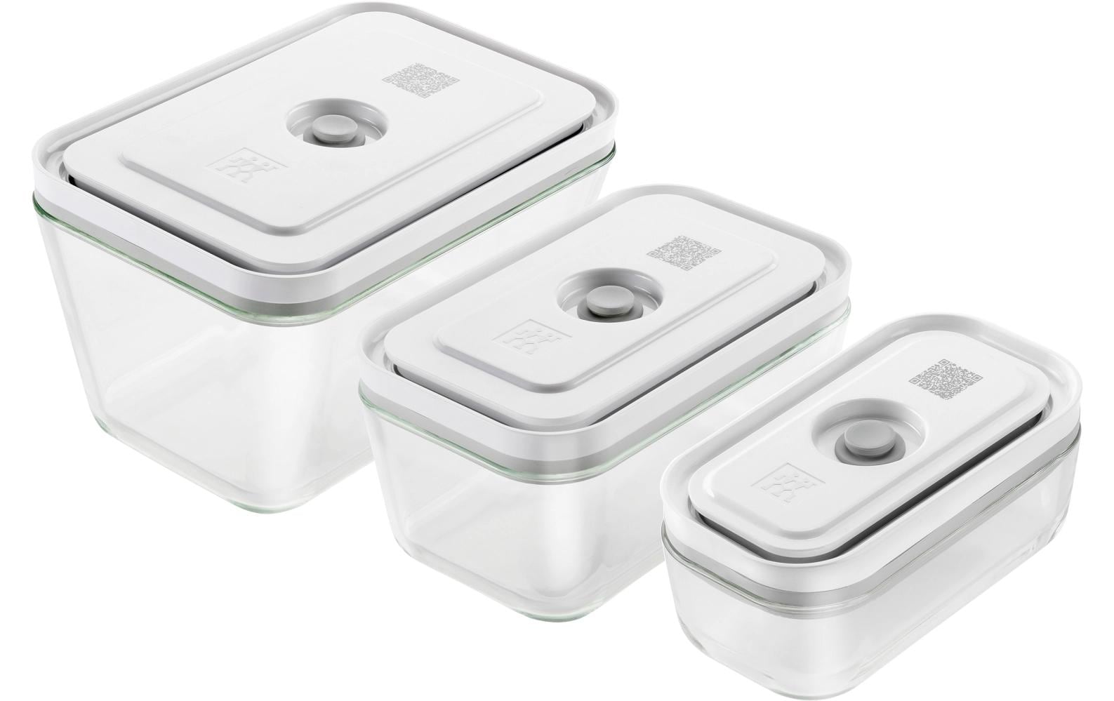 Zwilling 3tlg. Fresh & Save Vakuumbox Glas S,M,L Glas 21.4x14.4x12.8cm