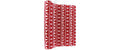 Dameco Dekostoff Hirsch 36 x 300 cm, Rot