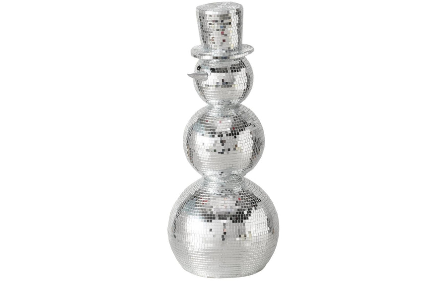 Boltze Weihnachtsfigur Schneemann Disco 50 x 22 cm