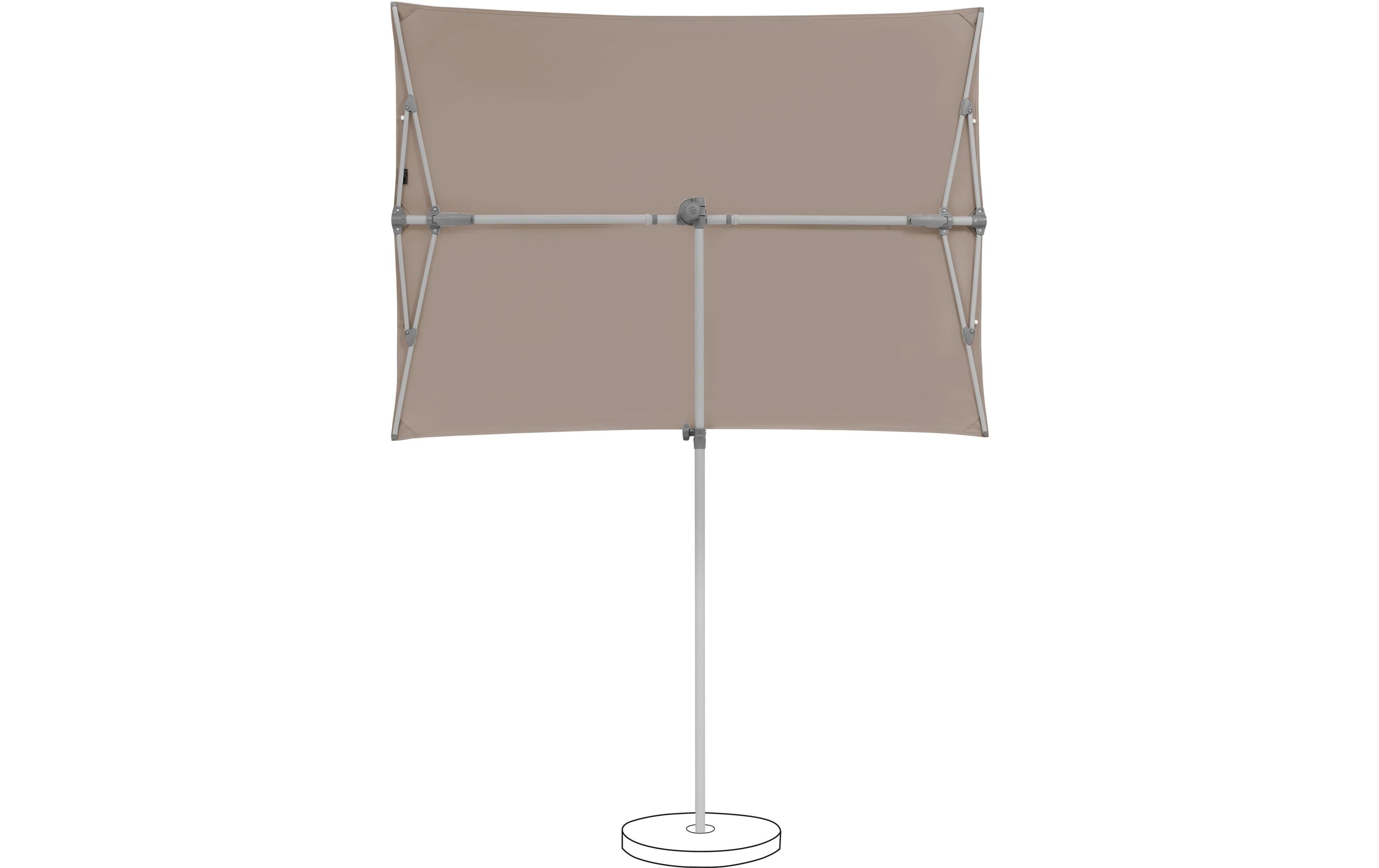 Suncomfort Sonnenschirm Light Taupe Rechteckig Witterungsbeständig 195x140 cm Garteneinrichtung Suncomfort by Glatz