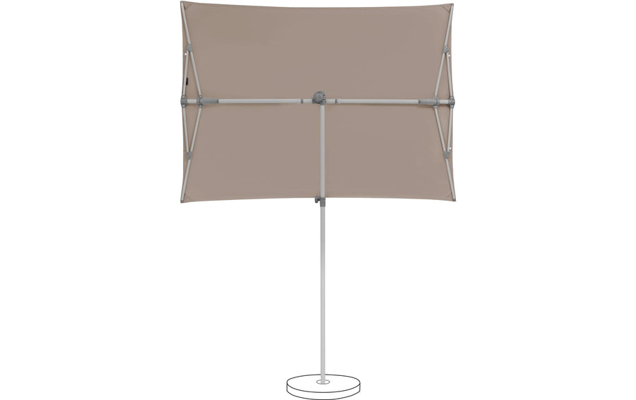Suncomfort Sonnenschirm Light Taupe Rechteckig Witterungsbeständig 195x140 cm Garteneinrichtung Suncomfort by Glatz