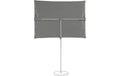 Glatz Sonnenschirm Steingrau Rechteckig Flexibel 195x140 cm Garteneinrichtung Suncomfort by Glatz