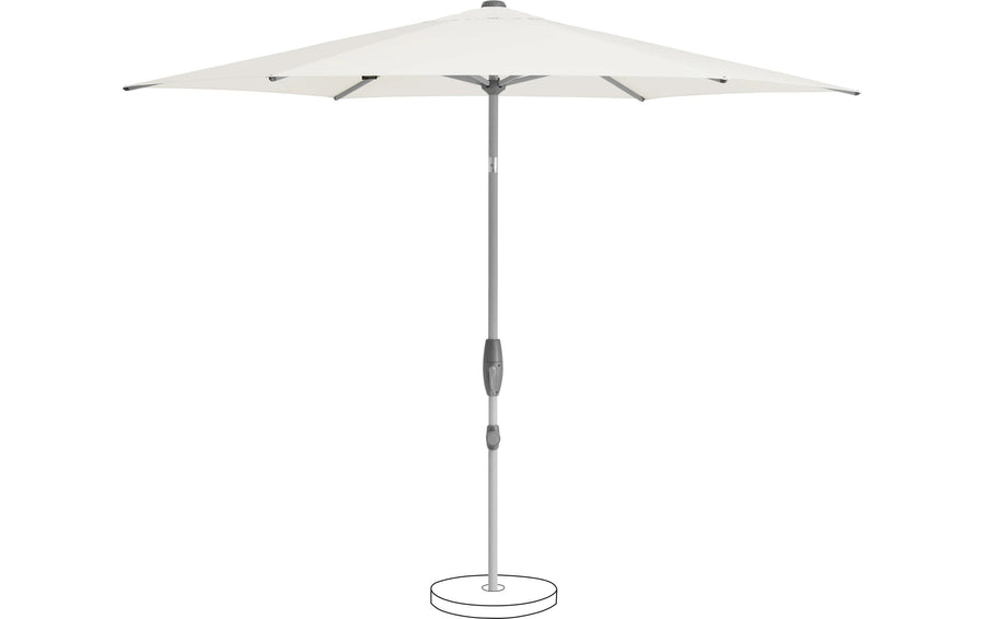 Glatz Sonnenschirm 300 cm Sandweiß Outdoor UV-Schutz Garteneinrichtung Suncomfort by Glatz