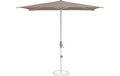 Glatz Sonnenschirm Shell Turn rechteckig Polyester taupe 250x200 cm Garteneinrichtung Suncomfort by Glatz