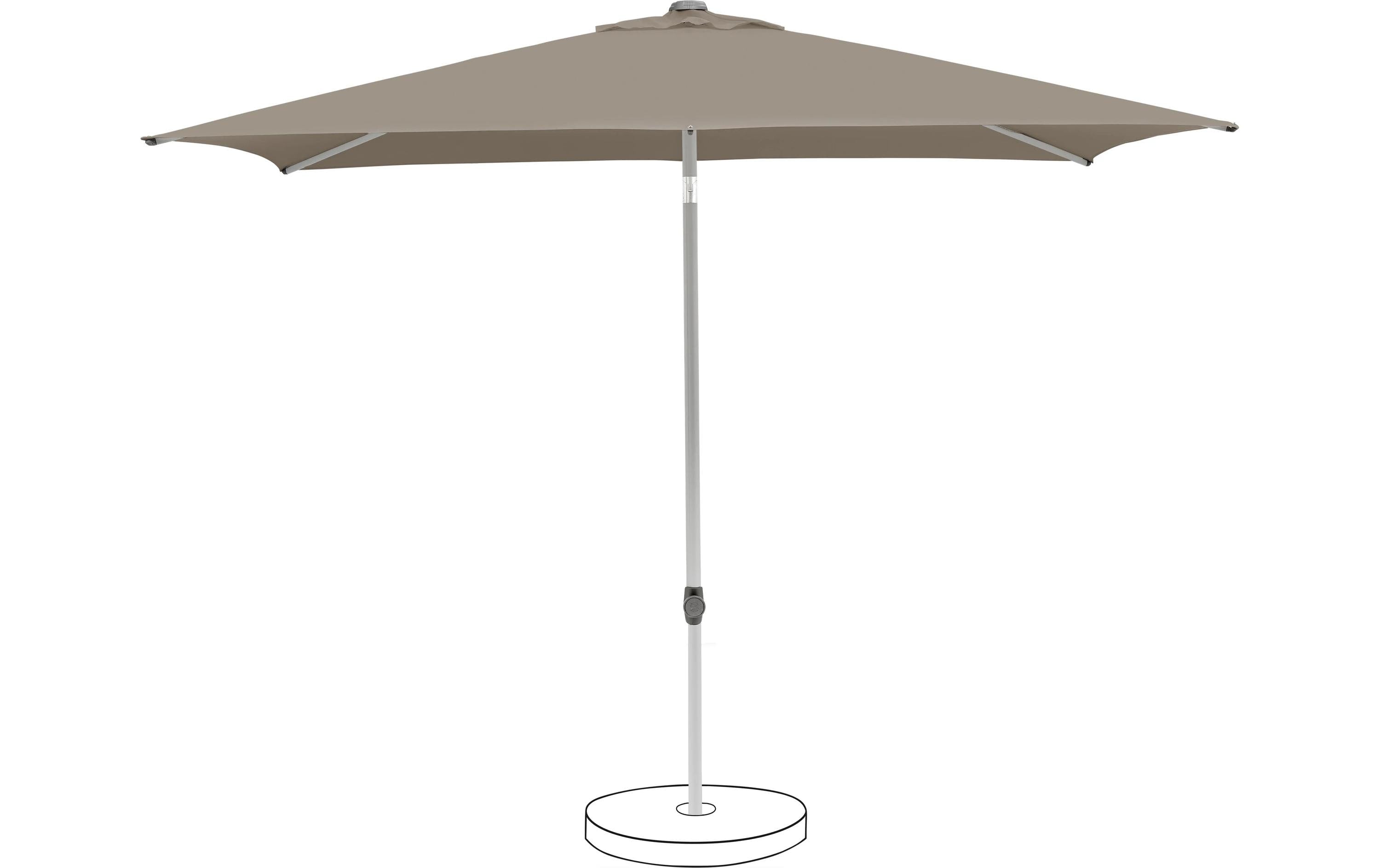 Glatz Sonnenschirm Outdoor Light Taupe 250 x 200 cm Garteneinrichtung Suncomfort by Glatz