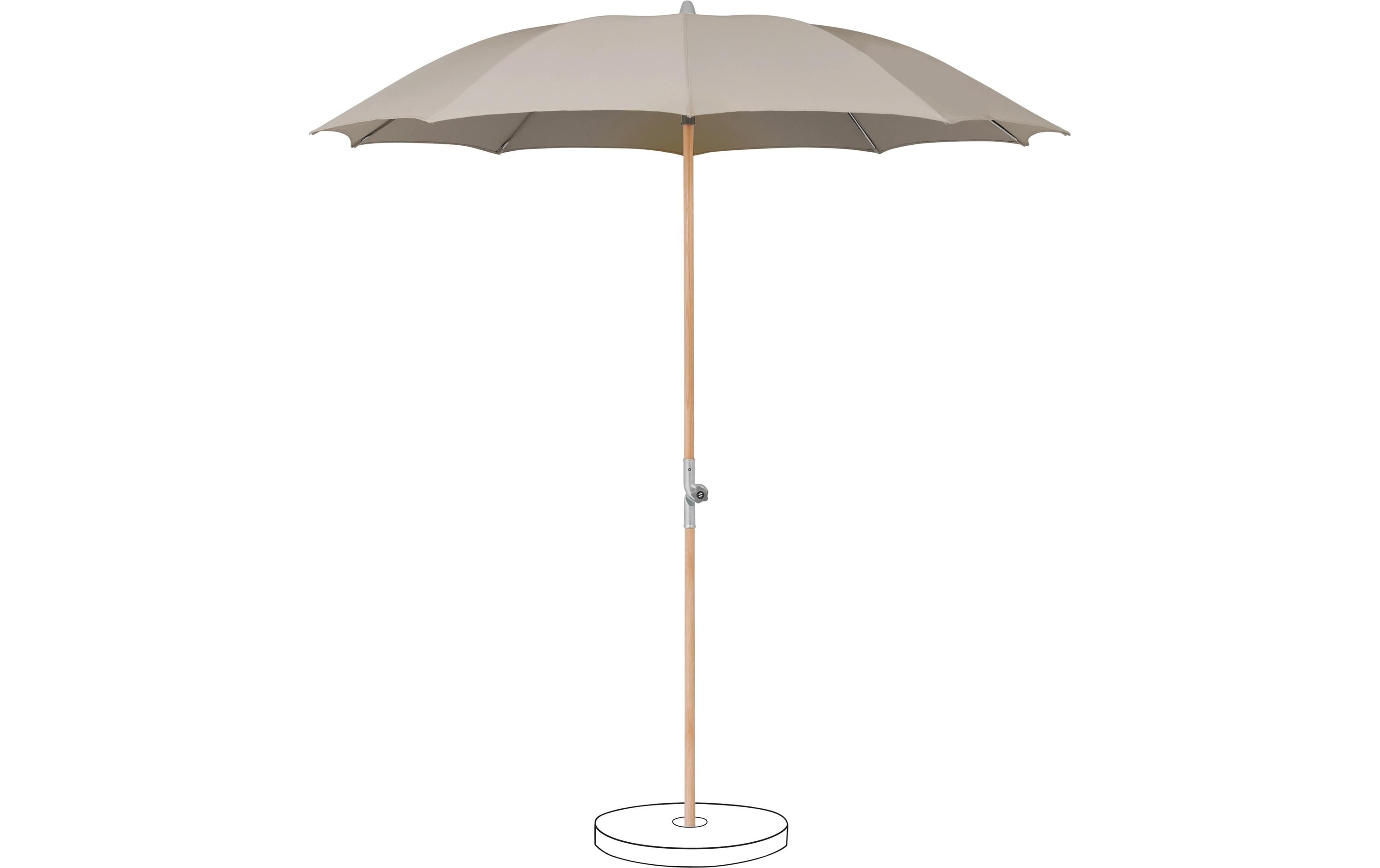 Suncomfort Sonnenschirm Light Taupe 220 cm Outdoor Sonnenschutz Garteneinrichtung Suncomfort by Glatz