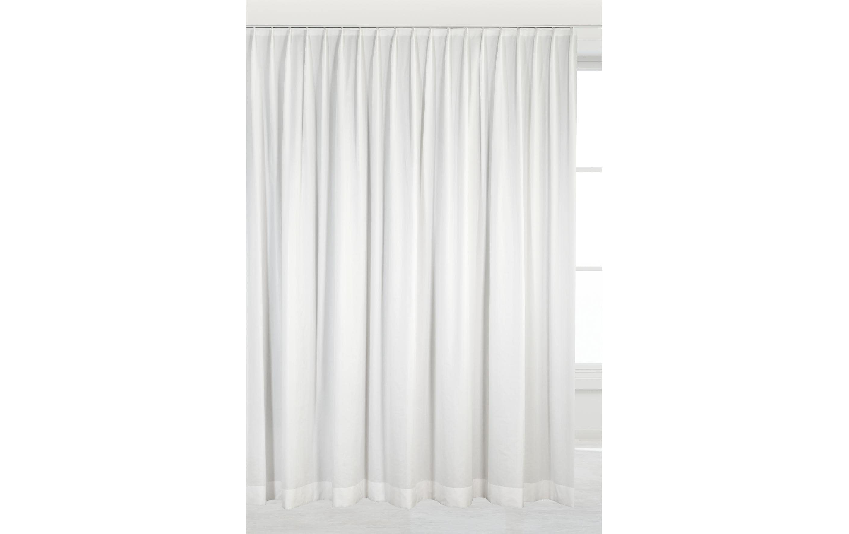 Casa Leon Tagesvorhang 300x245 cm, Ivoire mit Faltenband ,30° waschbar, Rec.Polyester