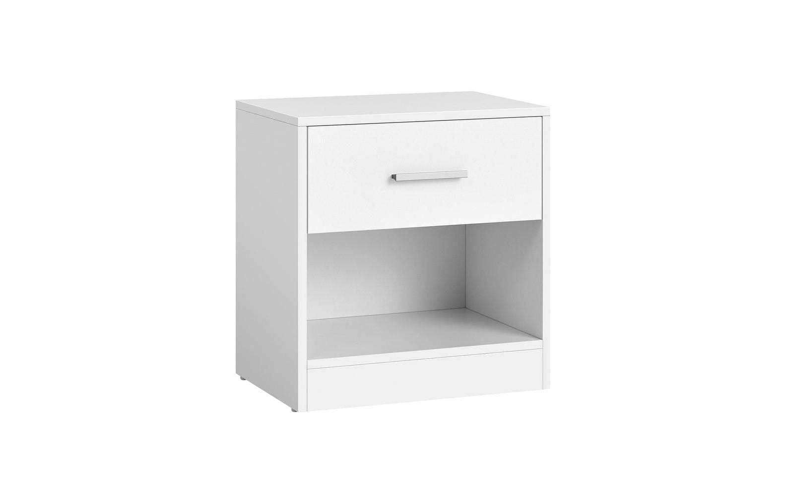 Vasagle Nachttisch mit Schublade Weiss