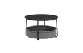 VASAGLE Couchtisch 75 x 45 cm, Schwarz/Grau