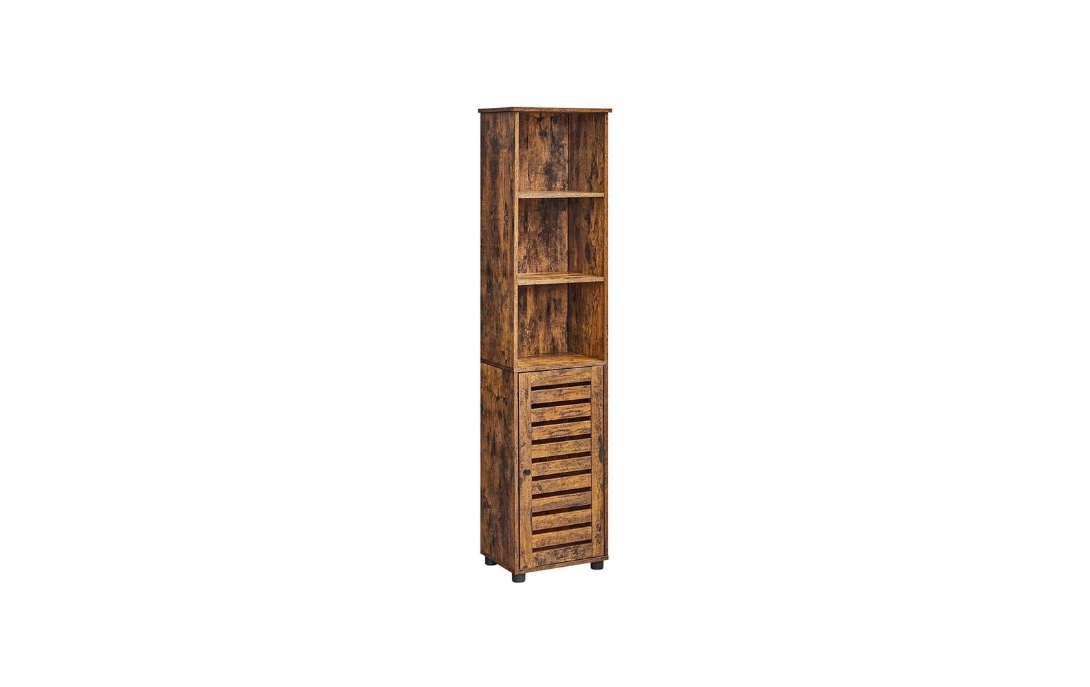VASAGLE Vitrine Badezimmerschrank Hoch Regal Verstellbar
