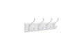 Songmics Garderobe mit 4 Haken Weiss