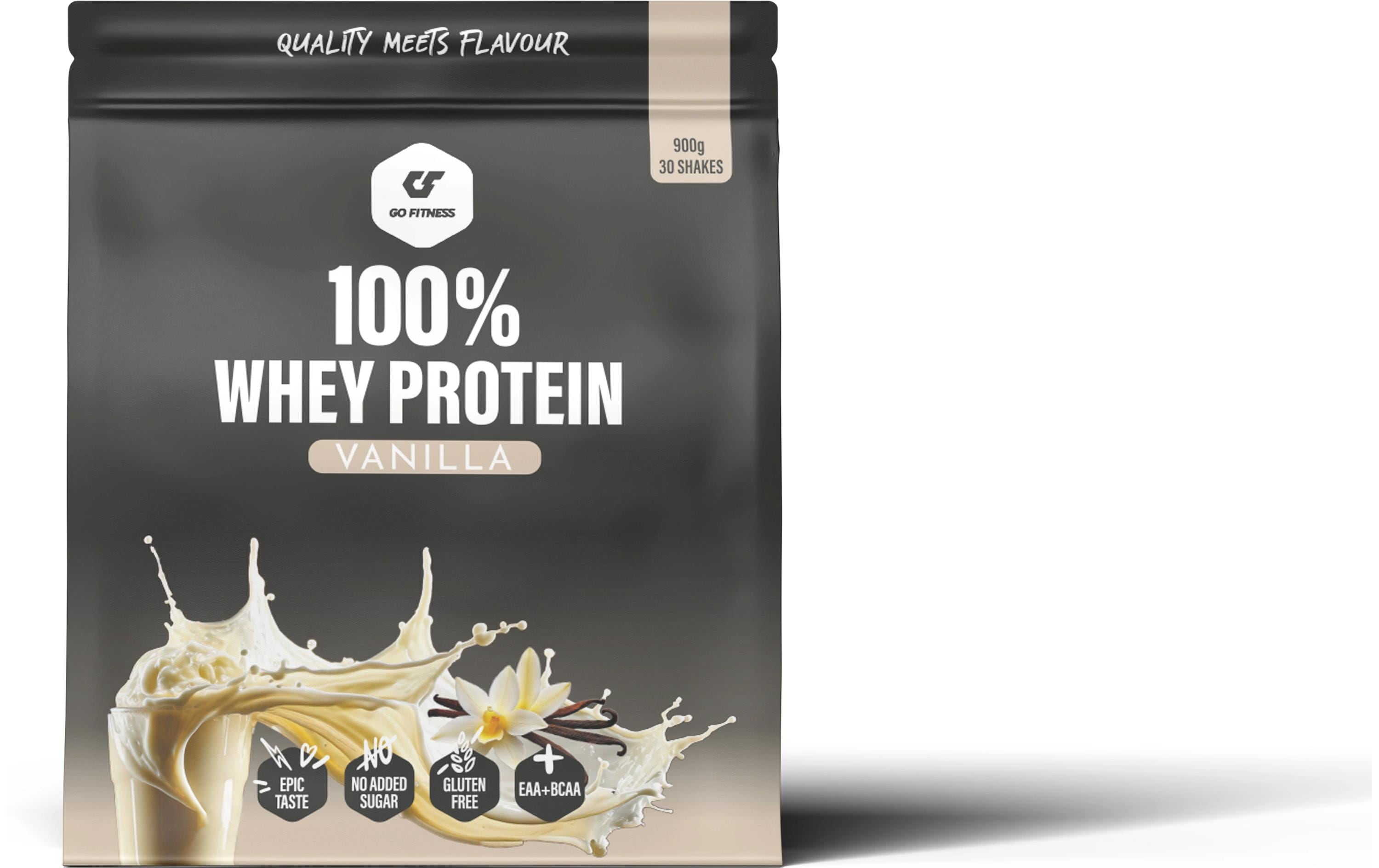Go Fitness Pulver 100% Whey Protein Vanille 900 g