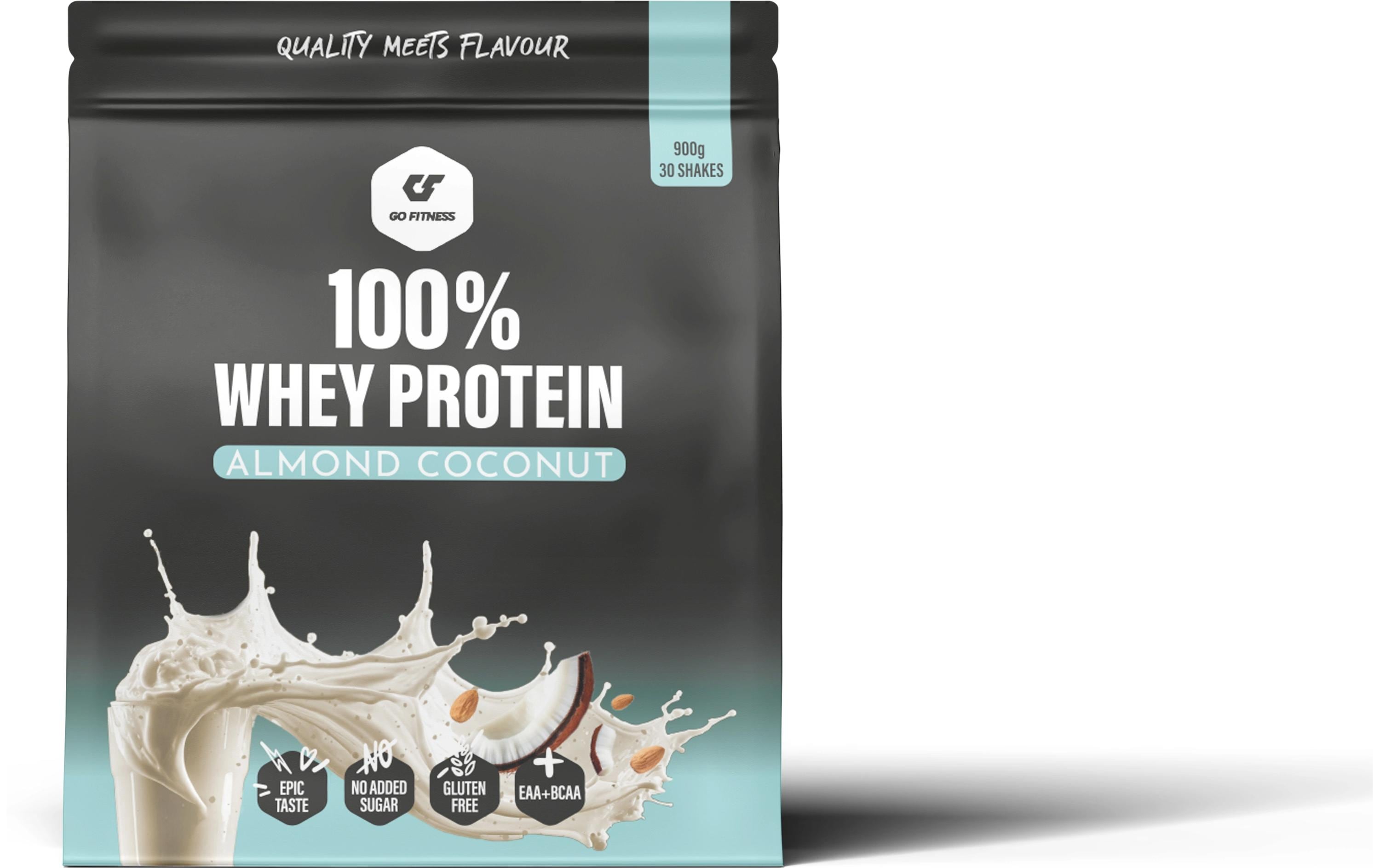 Go Fitness Pulver 100% Whey Protein Kokos 900 g