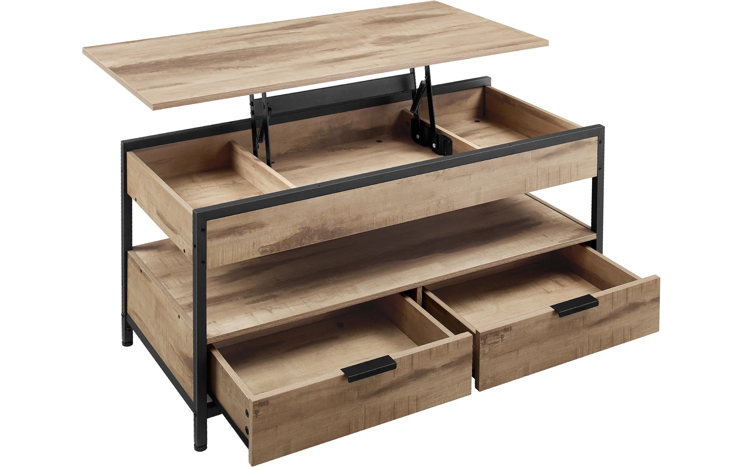 VASAGLE Couchtisch 100//61 cm/63 cm