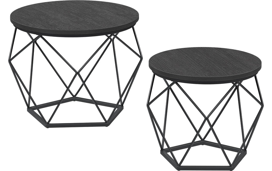 VASAGLE Couchtisch 2er Set 40//40 cm