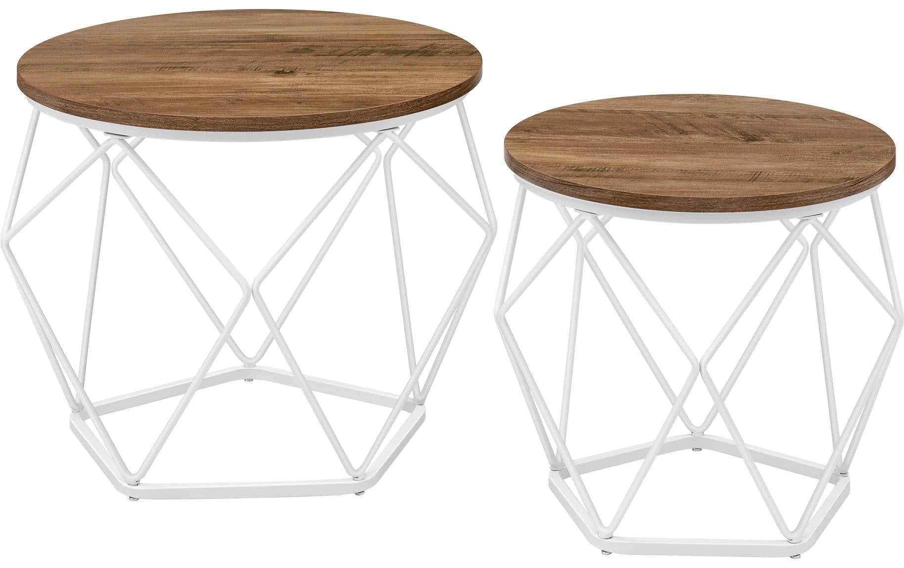 VASAGLE Couchtisch 2er Set 40//40 cm