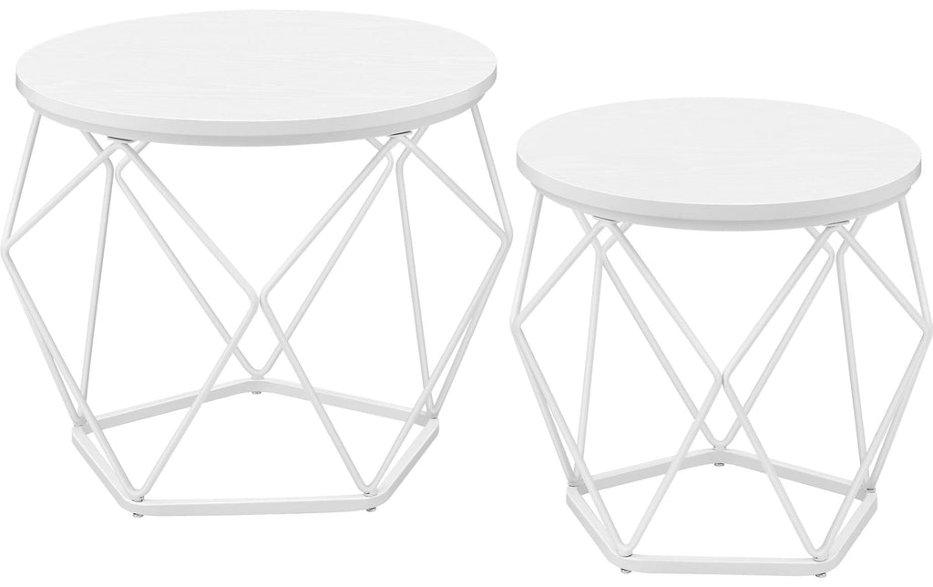 VASAGLE Couchtisch 2er Set 40//40 cm